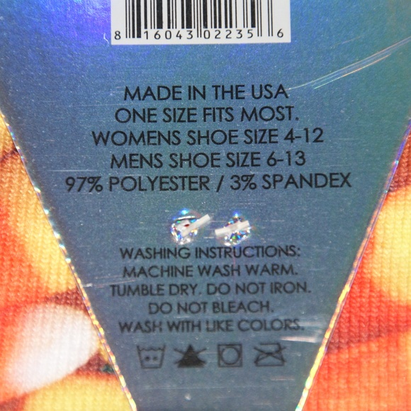 New LIVING ROYAL Candy Corn Socks Halloween UNISEX - Picture 6 of 7